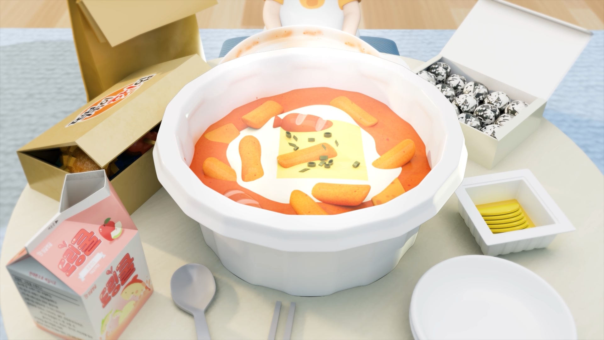 떡볶이 핫! 입 / Tteokbokki One Chew!