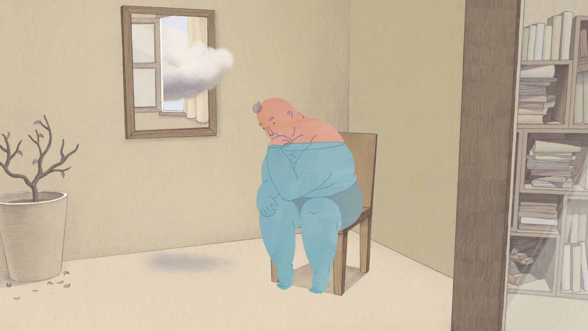 의자 위의 남자 / Man on the Chair